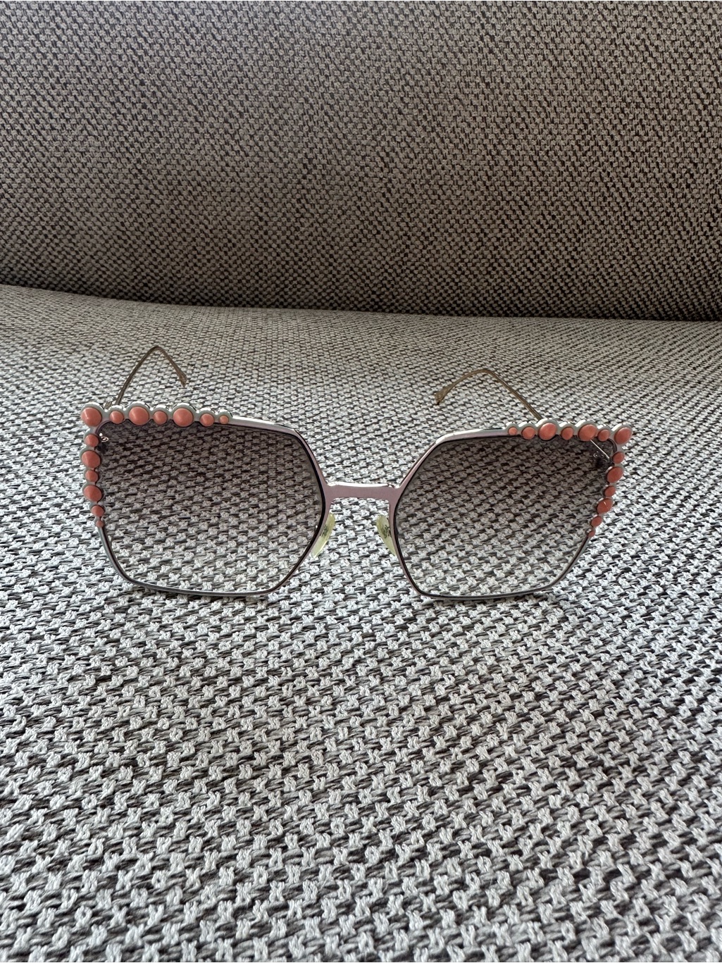 Fendi Pink Beaded Sunglasses